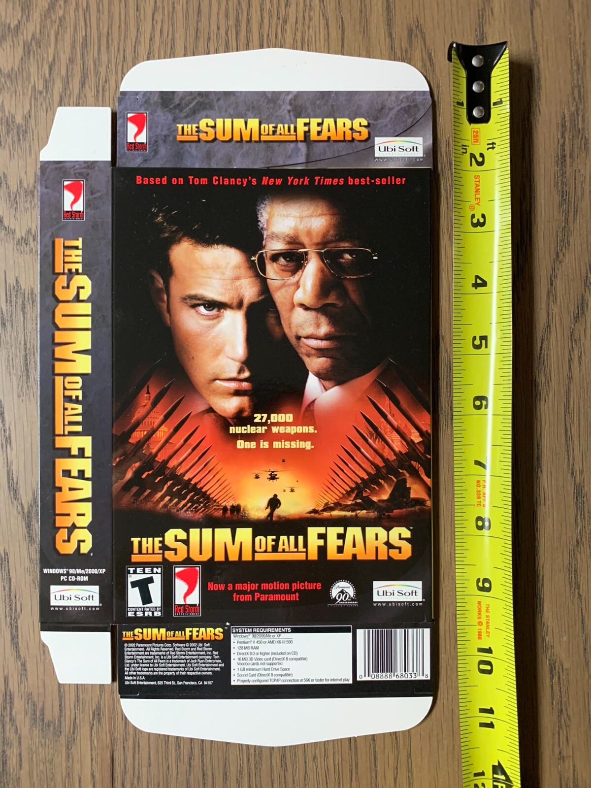 Computer PC Promo - THE SUM OF ALL FEARS - Promotional Display Box