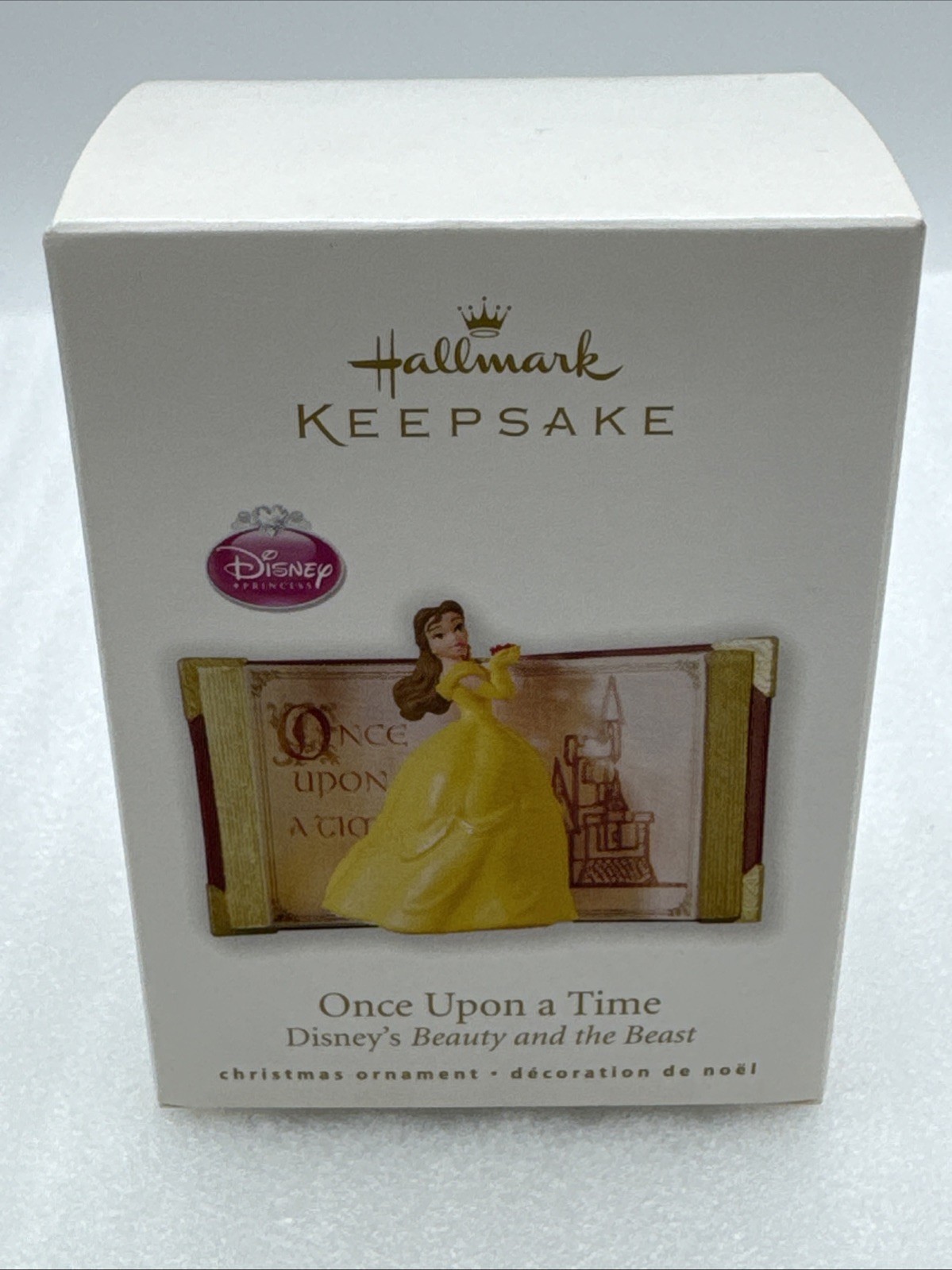 2010 Hallmark Disney Beauty and the Beast Once Upon A Time Book Ornament New