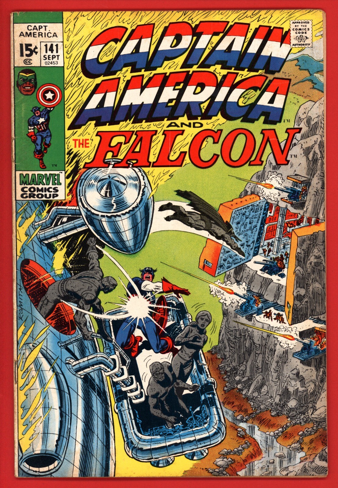 Captain America 141 4.0 VG very good Marvel comics Falcon Gargoyle