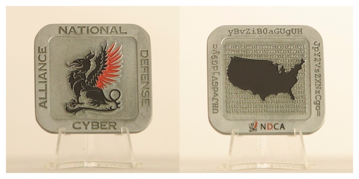 NDCA National Cyber Defense Alliance Griffin Challenge Coin  3#F