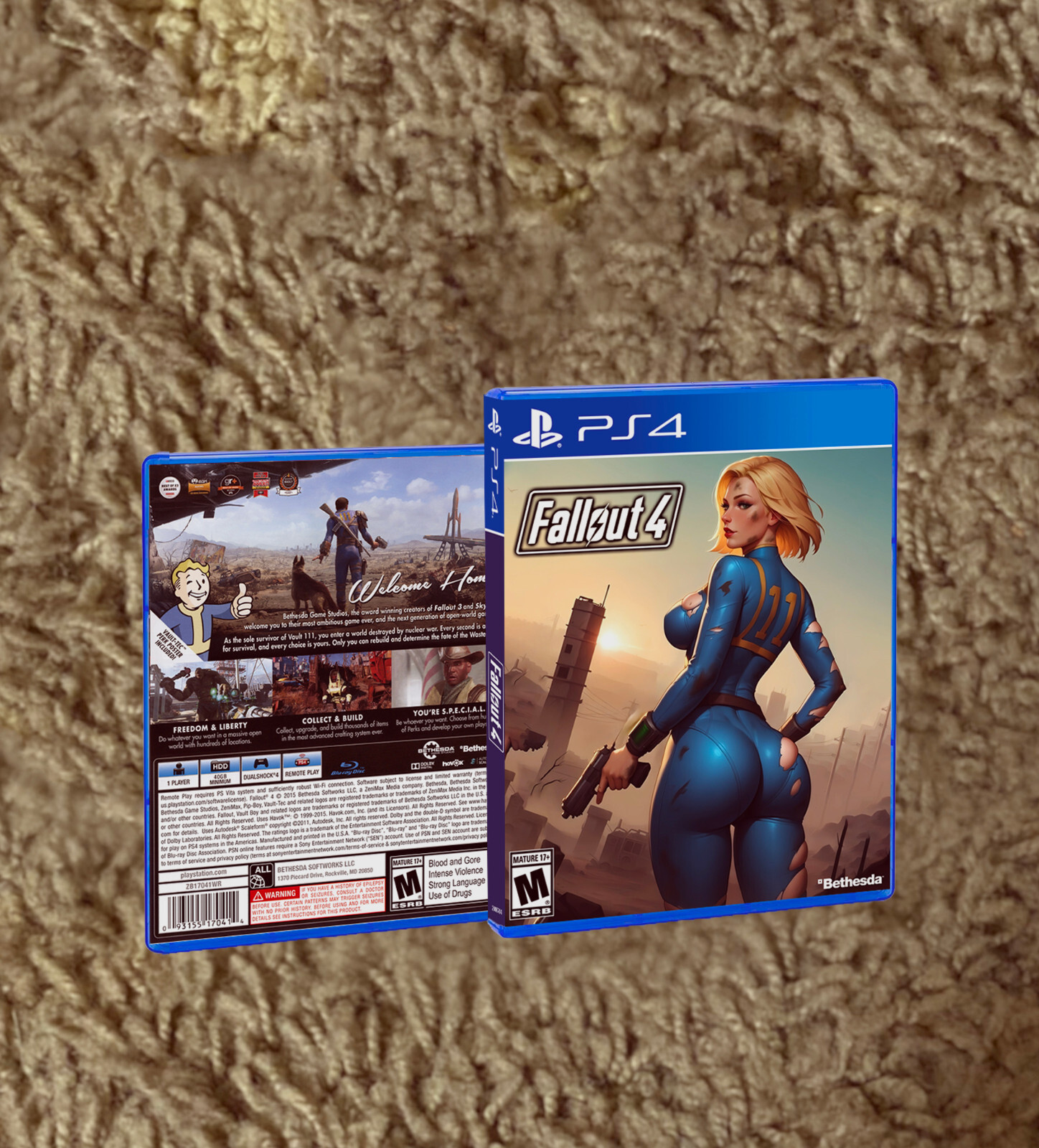 Fallout 76 PS4 CUSTOM COVER ART & CASE - NO GAME