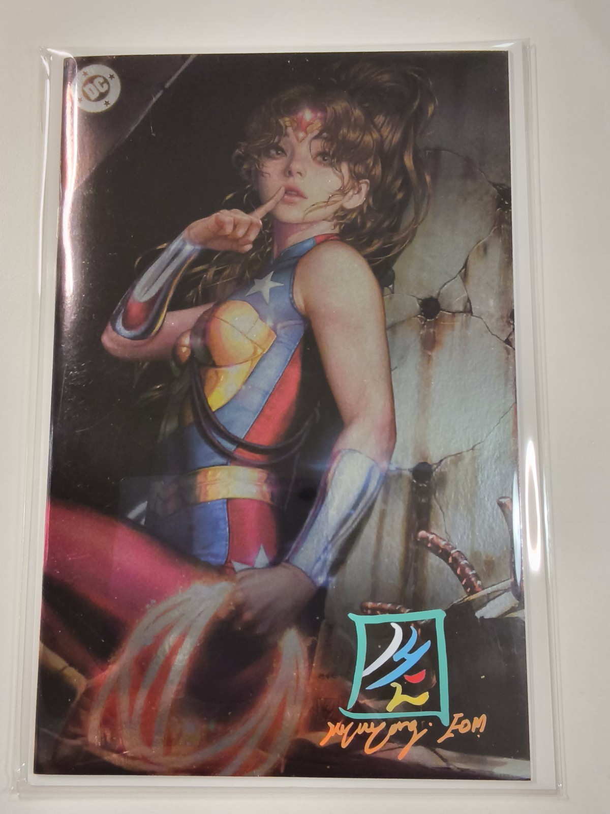 Trinity: Daughter of Wonder Woman #1 KyuYong Eom Virgin Foil Signed w/COA