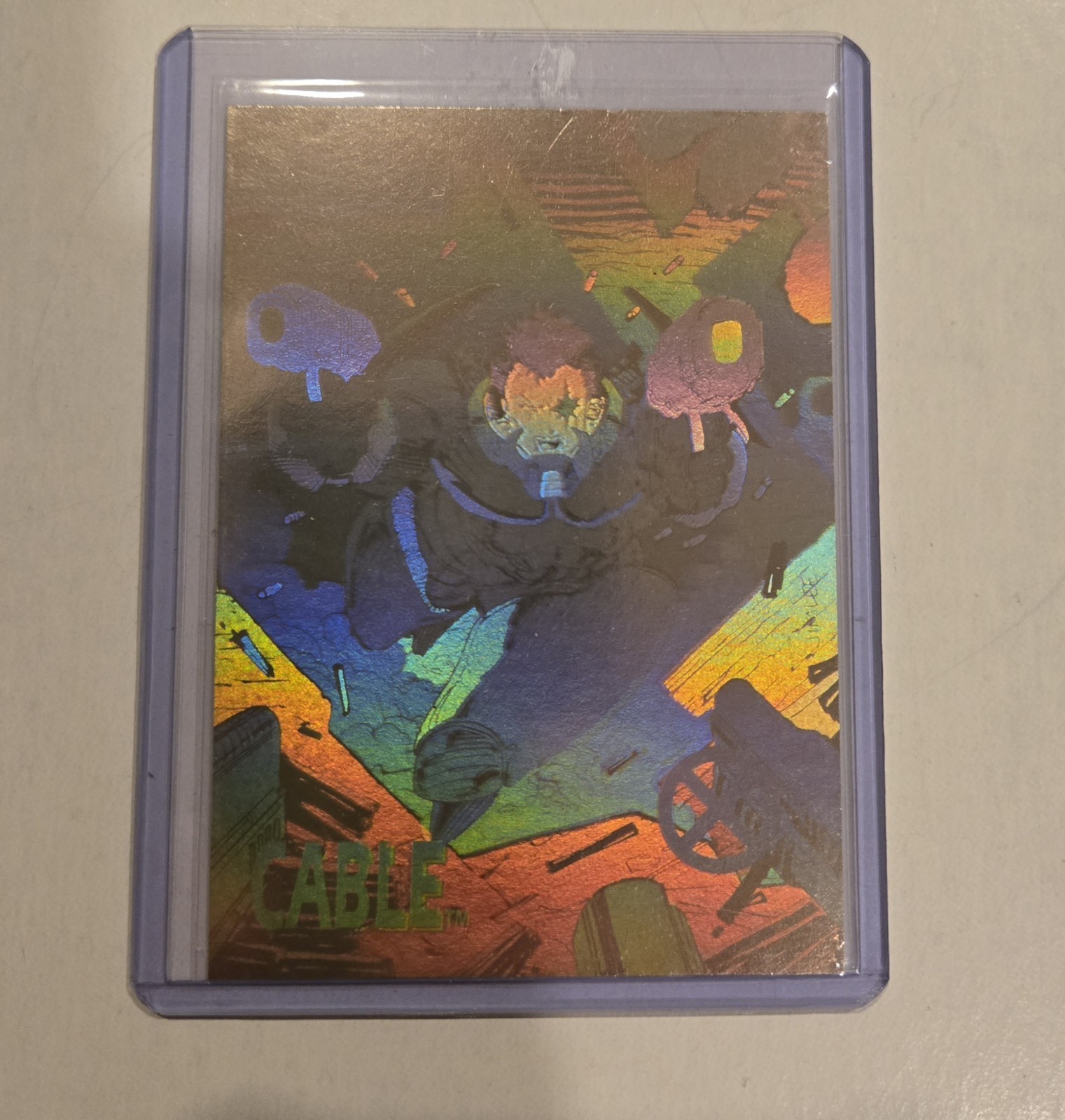 1992 Impel Marvel Uncanny X-Men Cable Hologram Insert XH-2 Vintage Jim Lee VHTF
