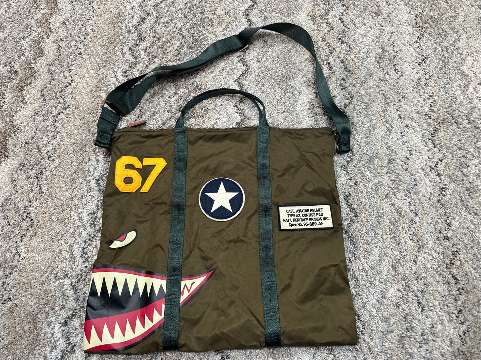 Red Canoe Type A3 P-40 Military Style Crossbody Bag