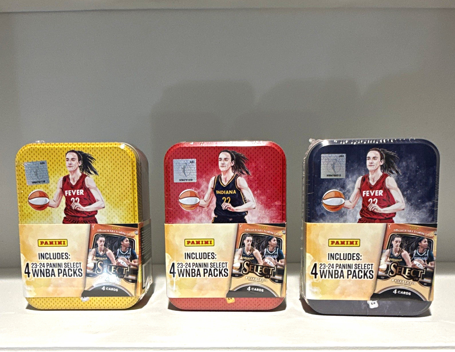 Panini 2023-24 Select WNBA Sealed Collectible Tin w/ 4 Packs
