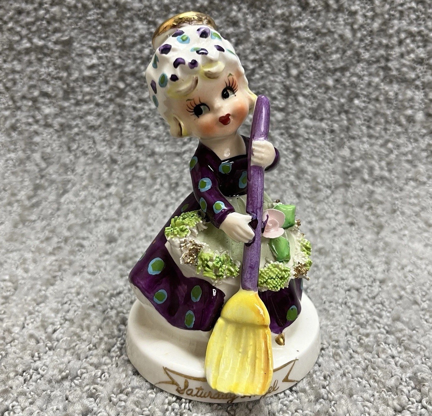 Vintage 50s Saturday Angel Figurine Japan Upcycle OOAK Witch Craft Project AS IS