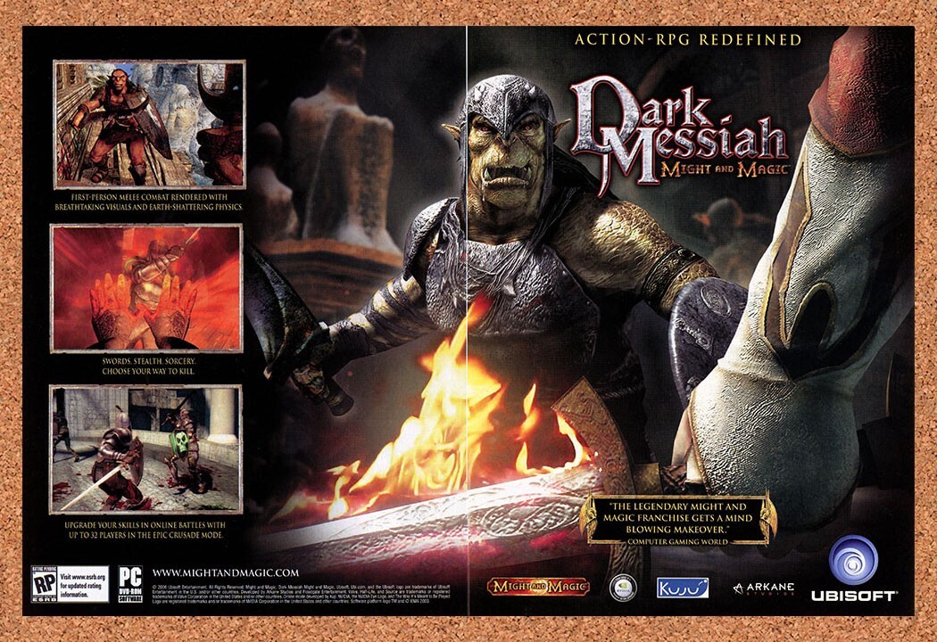 2006 Might And Magic Dark Messiah PC Original Advertisement / Retro Promo v2