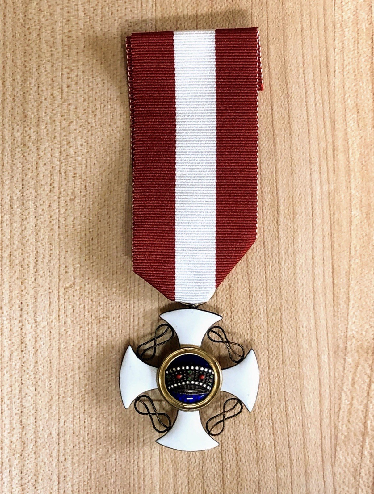 Pristine WWI Era Order Of The Crown Of Italy Medal With Original & New Ribbon.