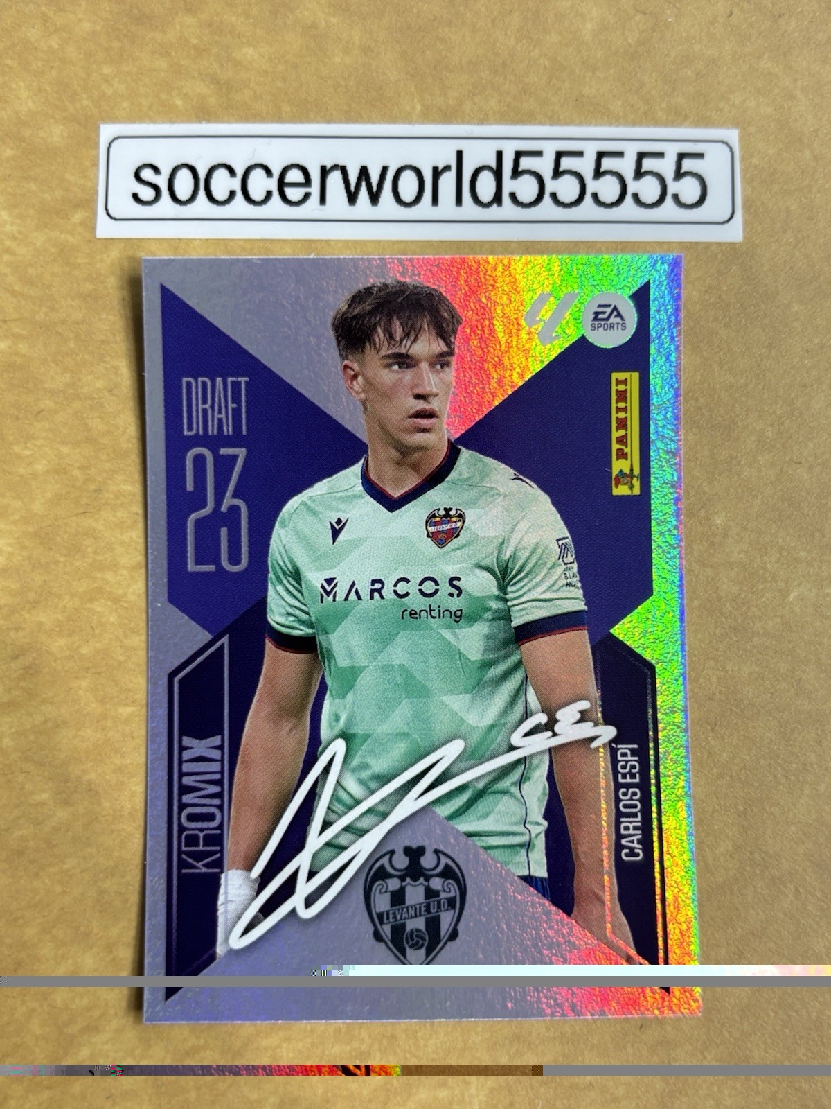 PANINI LA LIGA 2026/27 - Sticker No DRAFT 23/4 - CARLOS ESPI (KROMIX)