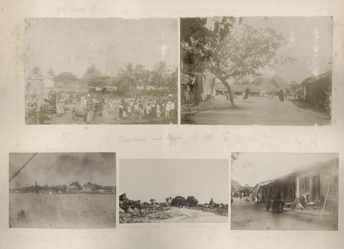 c.1890\'s PHOTO WEST AFRICA - VARIOUS SCENES LAGOS NIGERIA