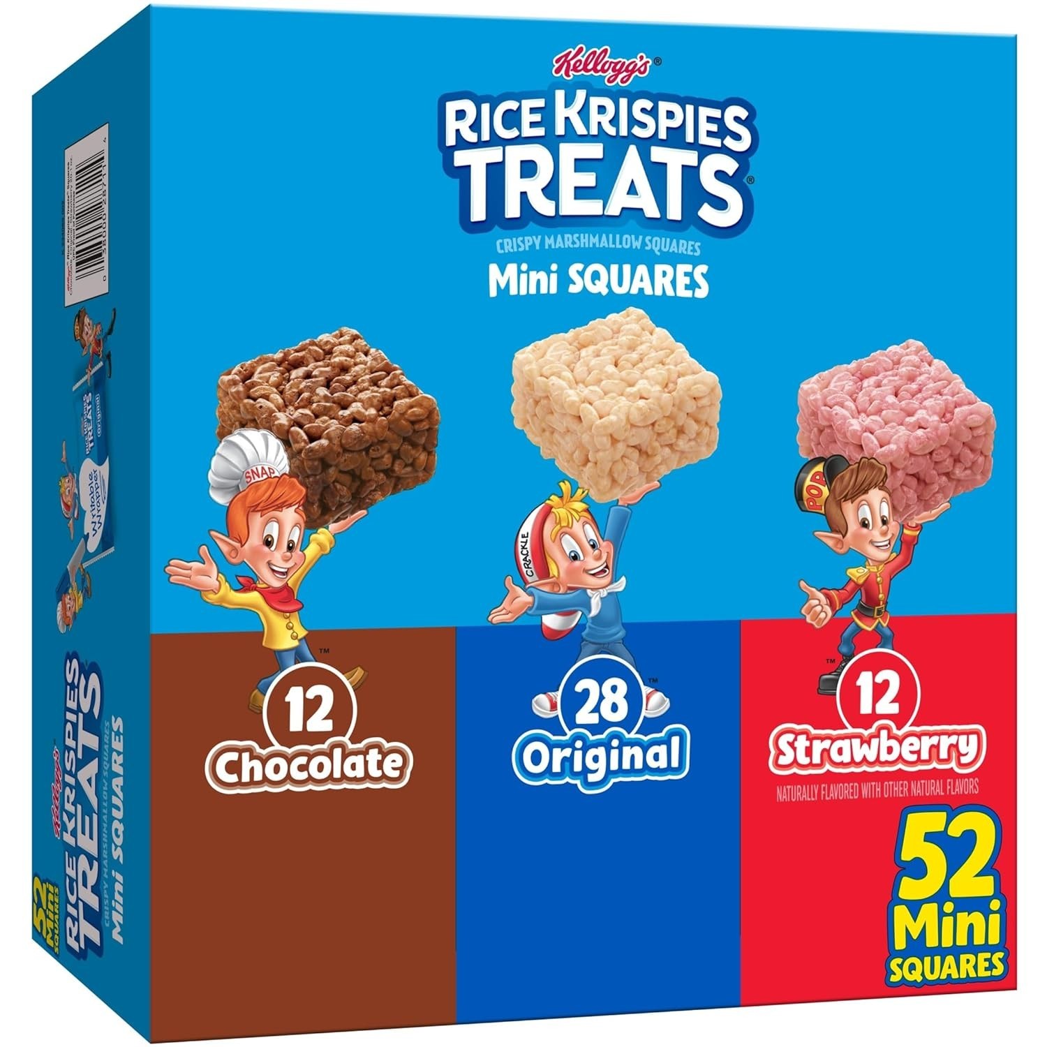 Rice Krispies Treats Variety Pack 40 Count Original Rainbow Chocolatey Drizzle B