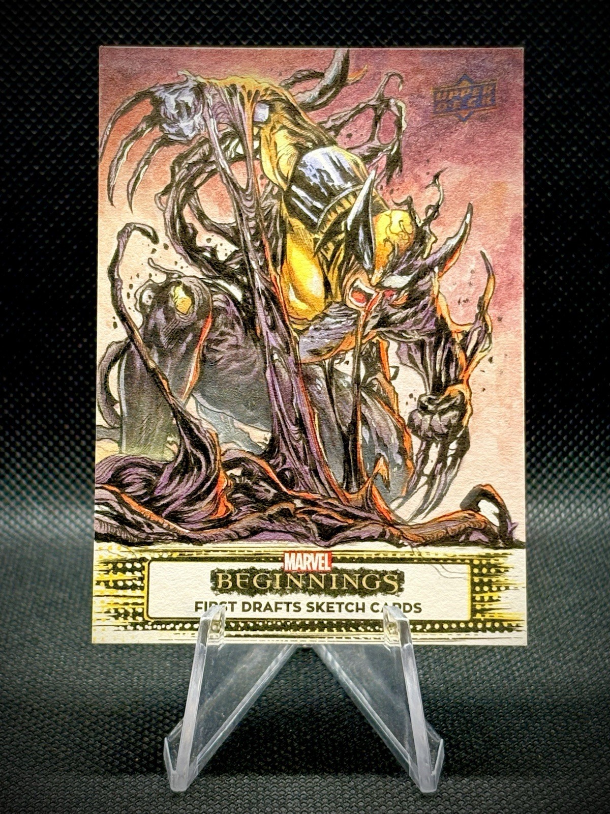 2021 Upper Deck Marvel Venom & Wolverine Sketch Card By Thumbtack *D