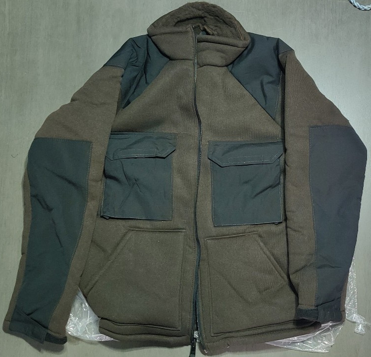 New Genuine US Military Cold Weather Brown Bear Suit Jacket Fleece  - MEDIUM