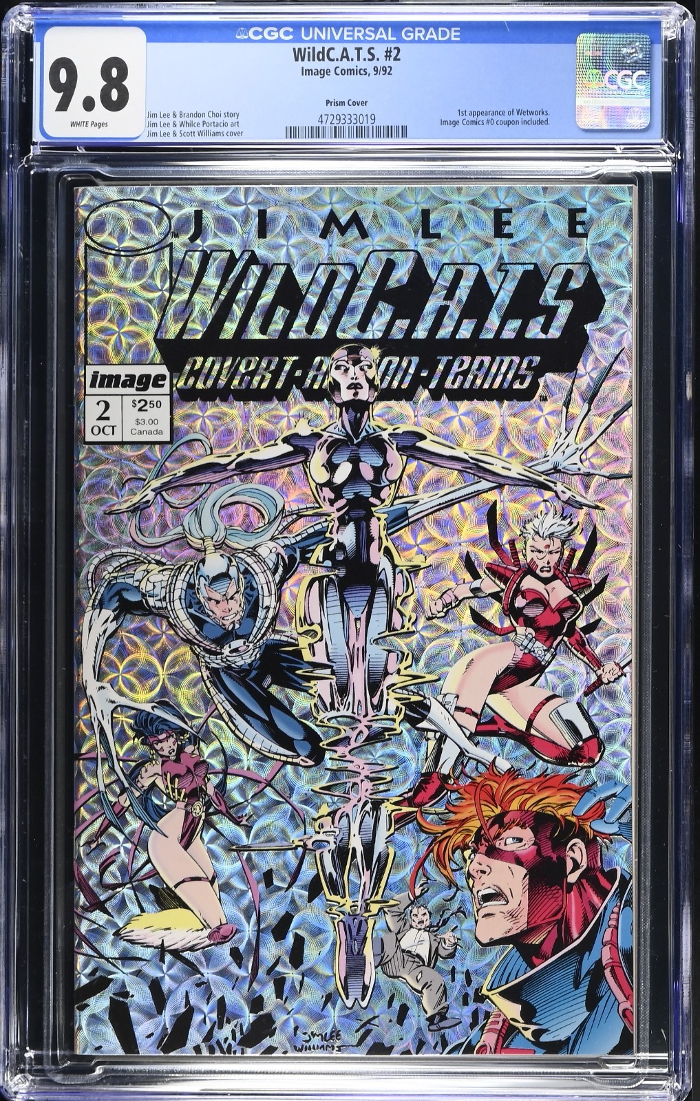 WildC.A.T.S. #2 CGC 9.8 WP NM/M Image Comics 1992 1st Appearance of Wetworks 💎