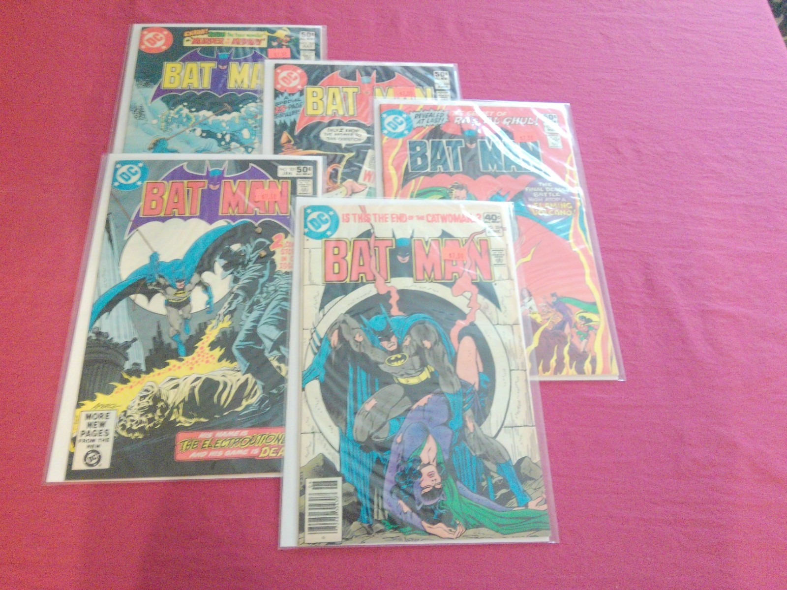 BX52 Batman 324,331,335,336,337 dc 1980-81 bronze age comic book VISIT STORE