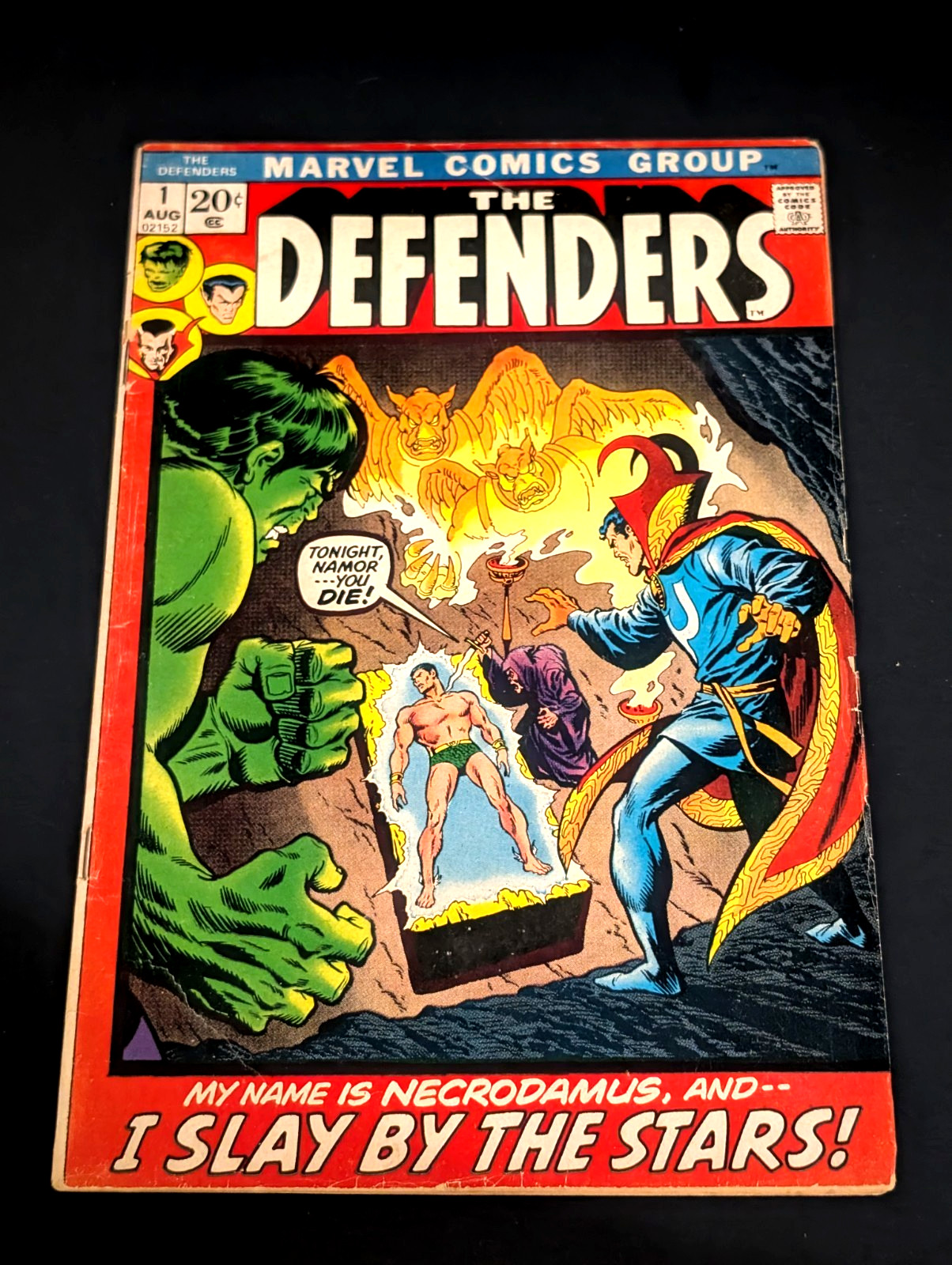 THE DEFENDERS #1 FEATURING NECRODAMUS (1972) ENGLEHART/BUSCEMA - 
