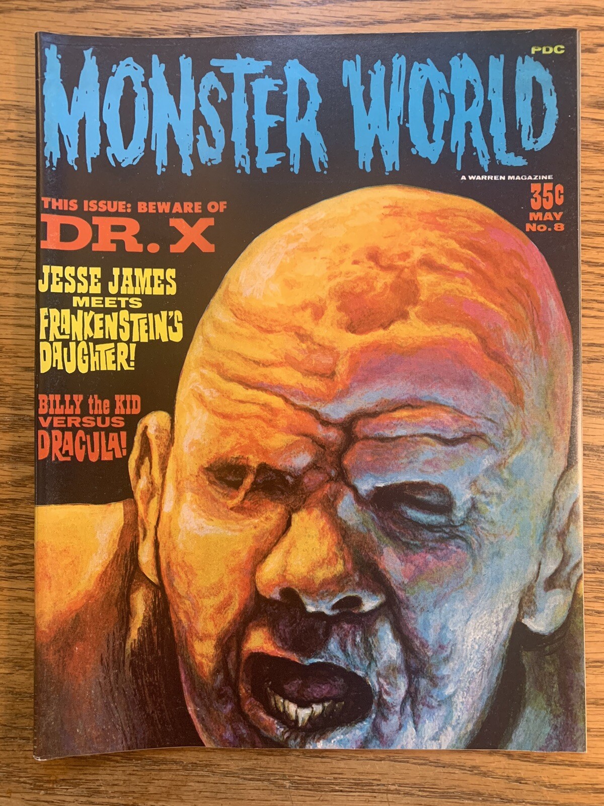 Monster World #8 May 1966 FN+ MONSTER X FRANKENSTEIN DRACULA WARREN PUBLISHING