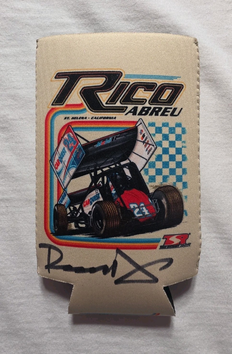 Rico Abreu Signed Coozie Koozie WoO Sprint Car Legend High Limit Racing
