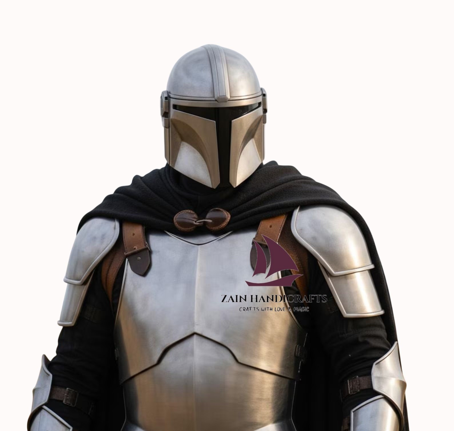 ZAIN Mandalorian Inspired Knight  Armor Full Body Beskar Steel Suit Sci-Fi Gift
