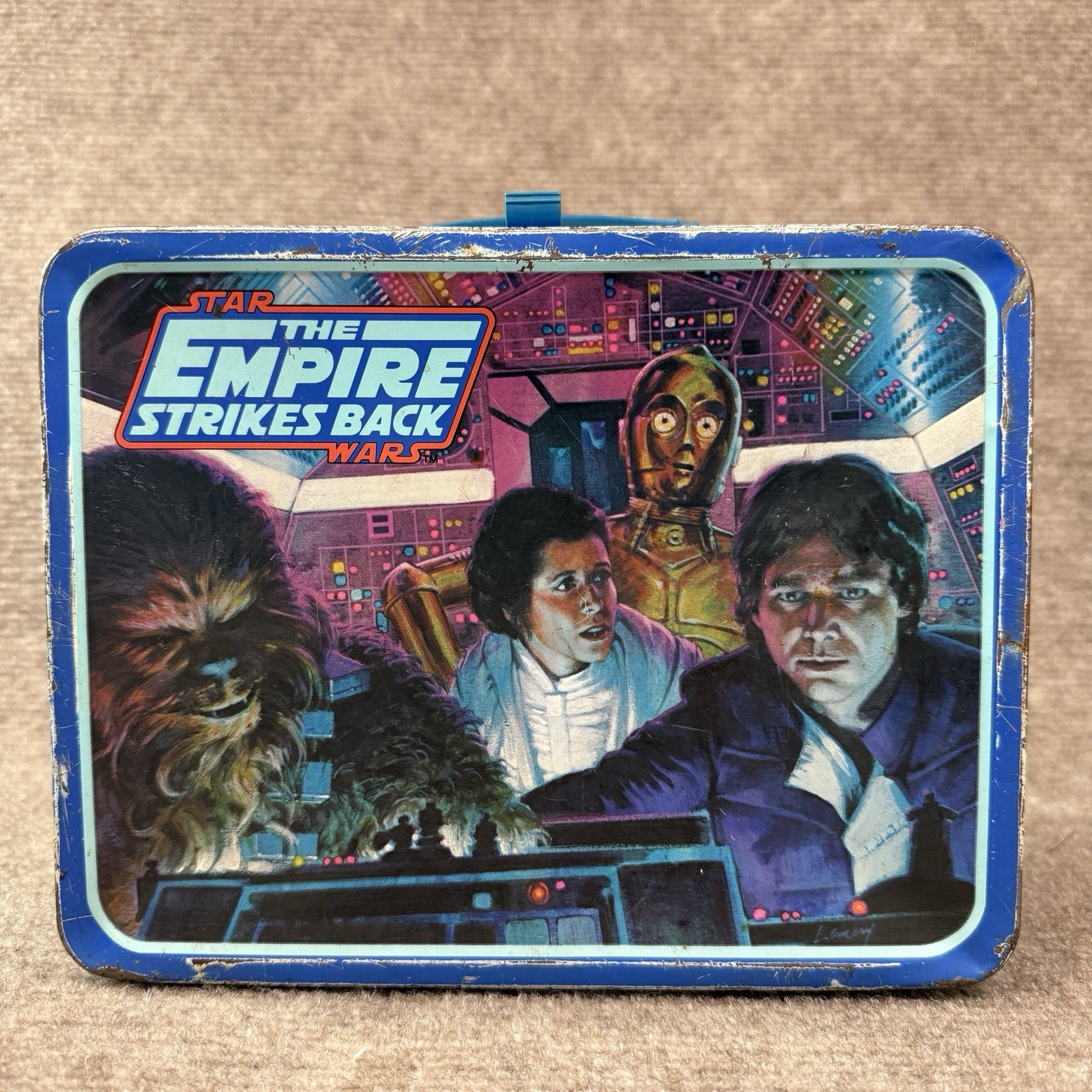 1980 Star Wars Empire Strikes Back Metal Lunchbox King-Seeley ROUGH No Thermos