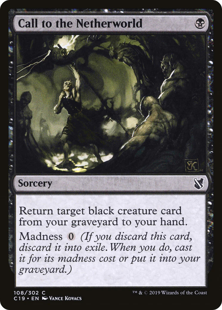 Call to the Netherworld [Commander 2019] Magic MTG
