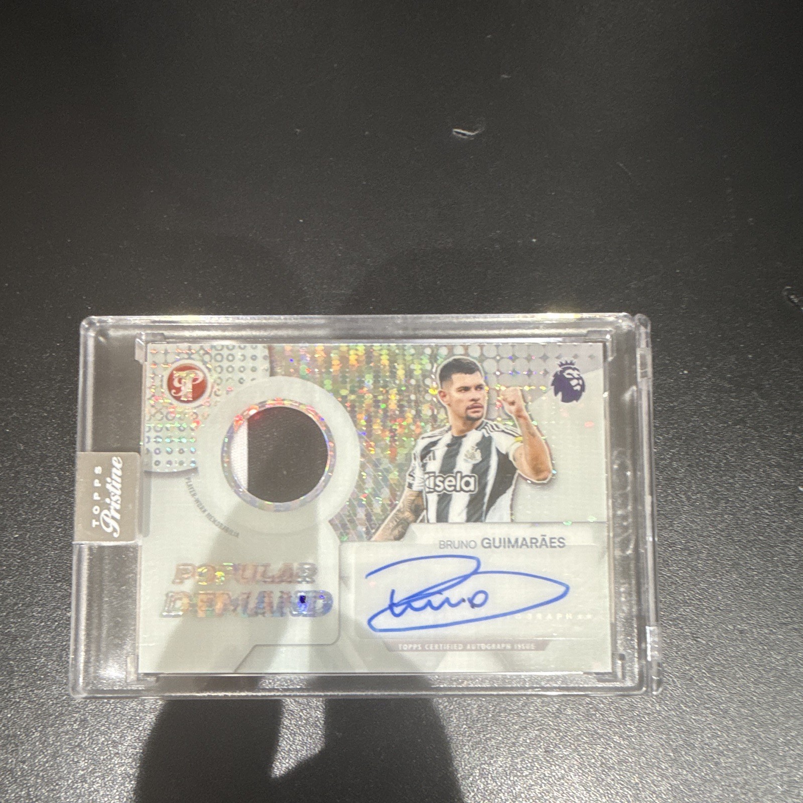 Topps 2026 Pristine Premier League Bruno Guimarães Popular Demand Auto Relic