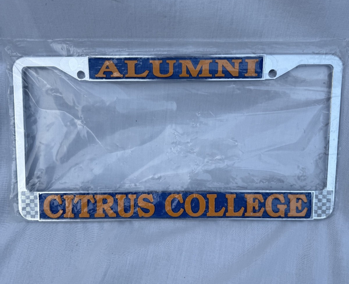 Citrus College Alumni School Heavy-Duty Chrome Metal Car License Plate Frame NEW