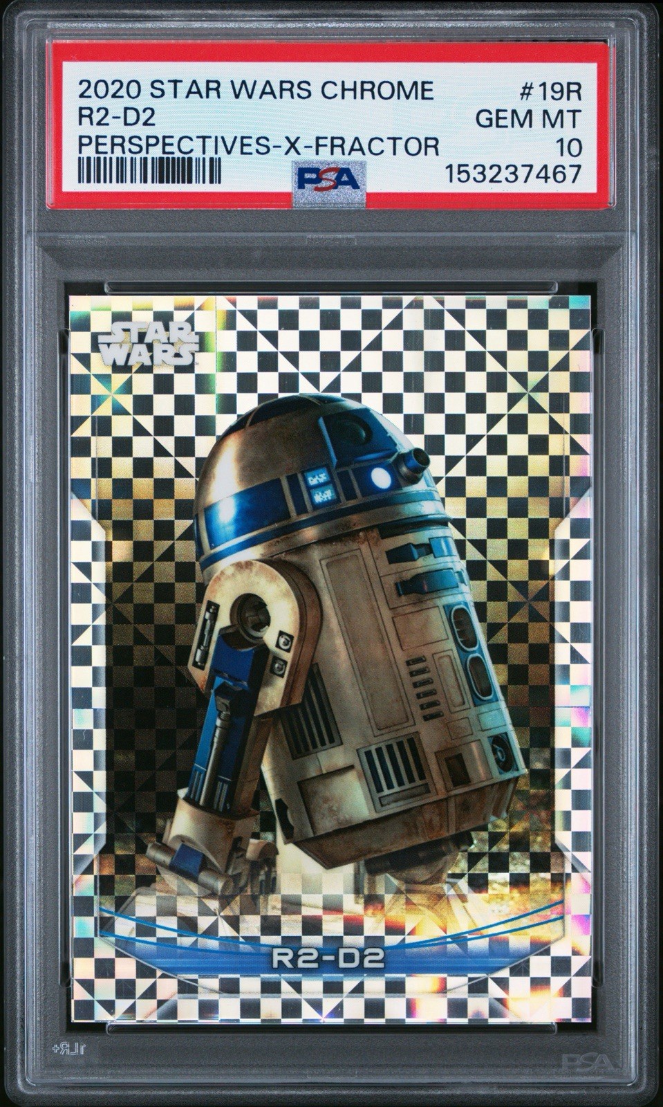 R2-D2 2020 Topps Star Wars Chrome Perspectives #19-R X-Fractor /99 PSA 10
