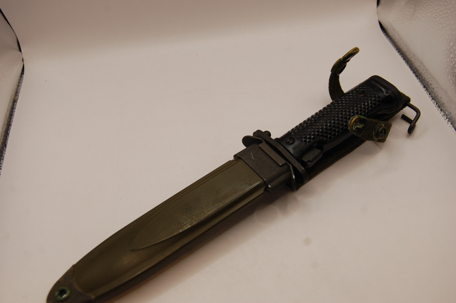 U.S. Imperial M5A1 Bayonet With Scabbard Garand Superb condition not returnable