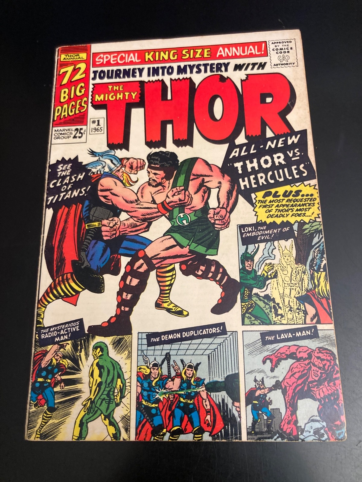 JOURNEY INTO MYSTERY/THOR ANNUAL #1 (1965) *1st Hercules* Nice Super Bright
