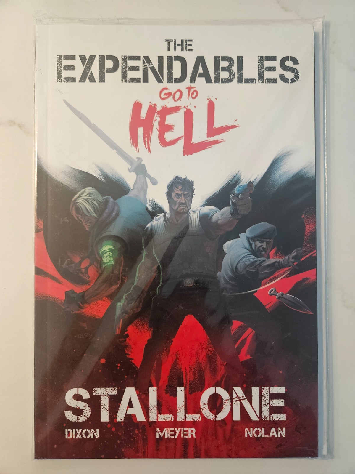 The Expendables Go to Hell rare comic variant Stallone Chuck Dixon Meyer Nolan