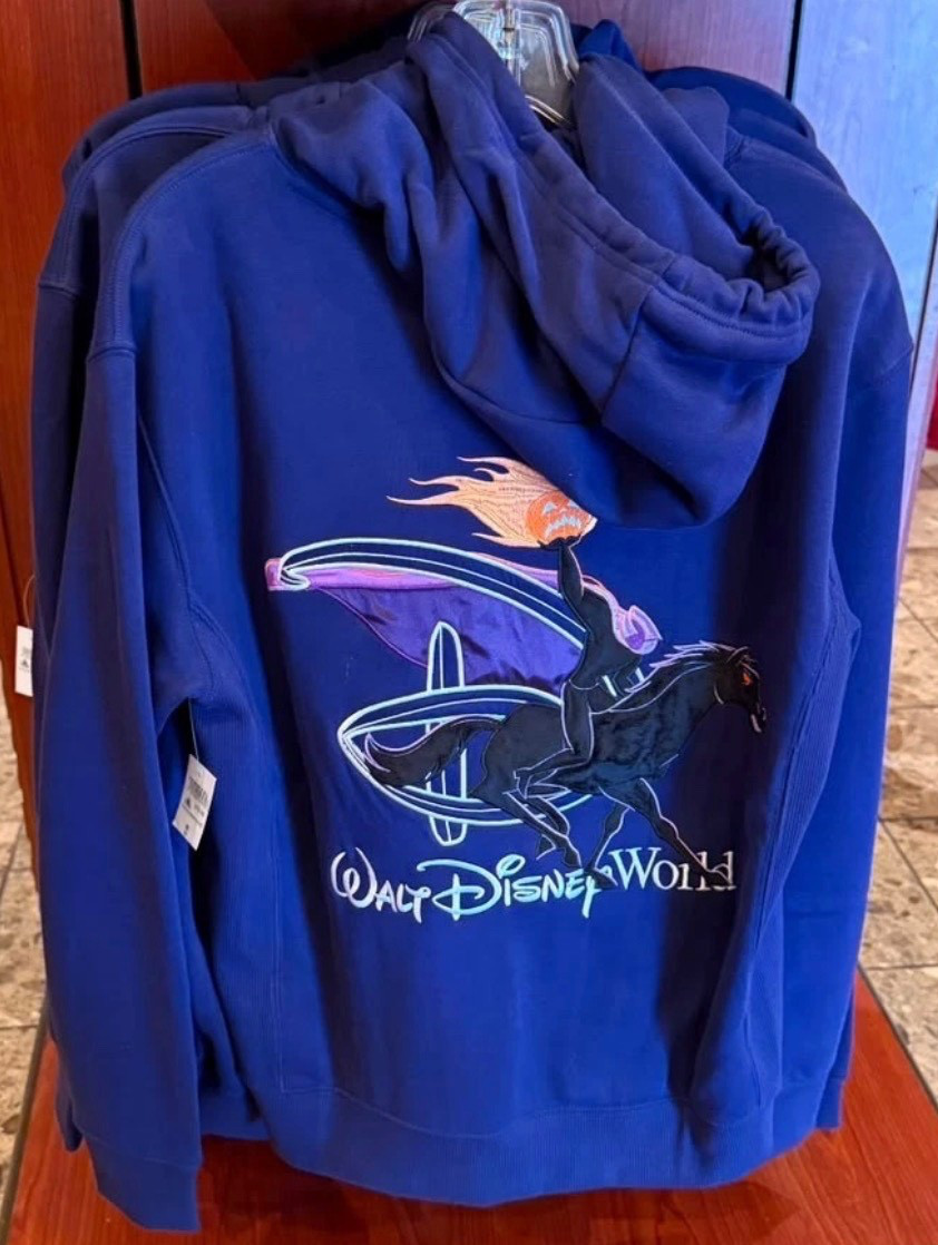 2026 Walt Disney World Headless Horseman Zip Up Sweatshirt Sizes XS-3X Halloween
