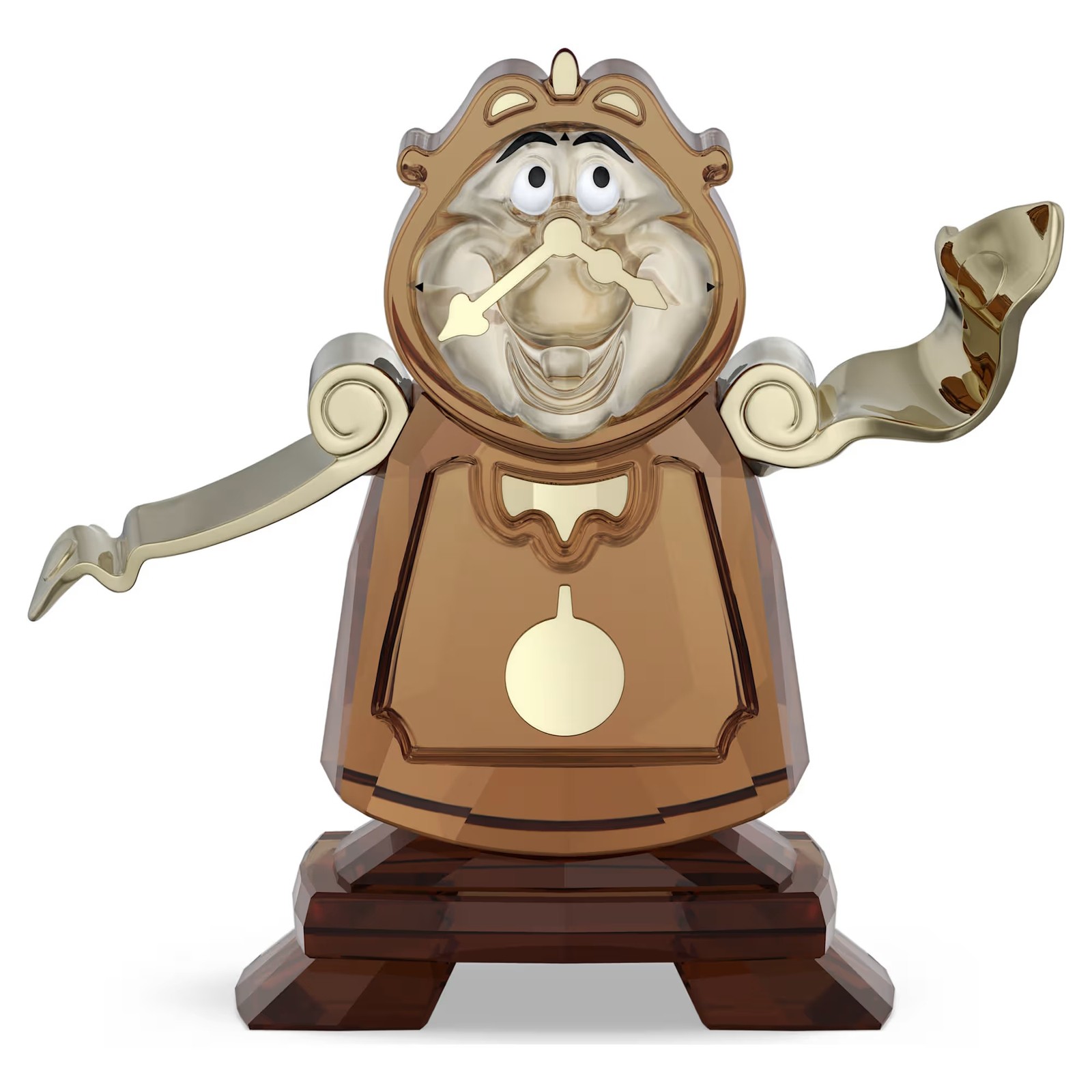 Swarovski Beauty And The Beast Cogsworth Figurine Decoration, Brown, 5714739
