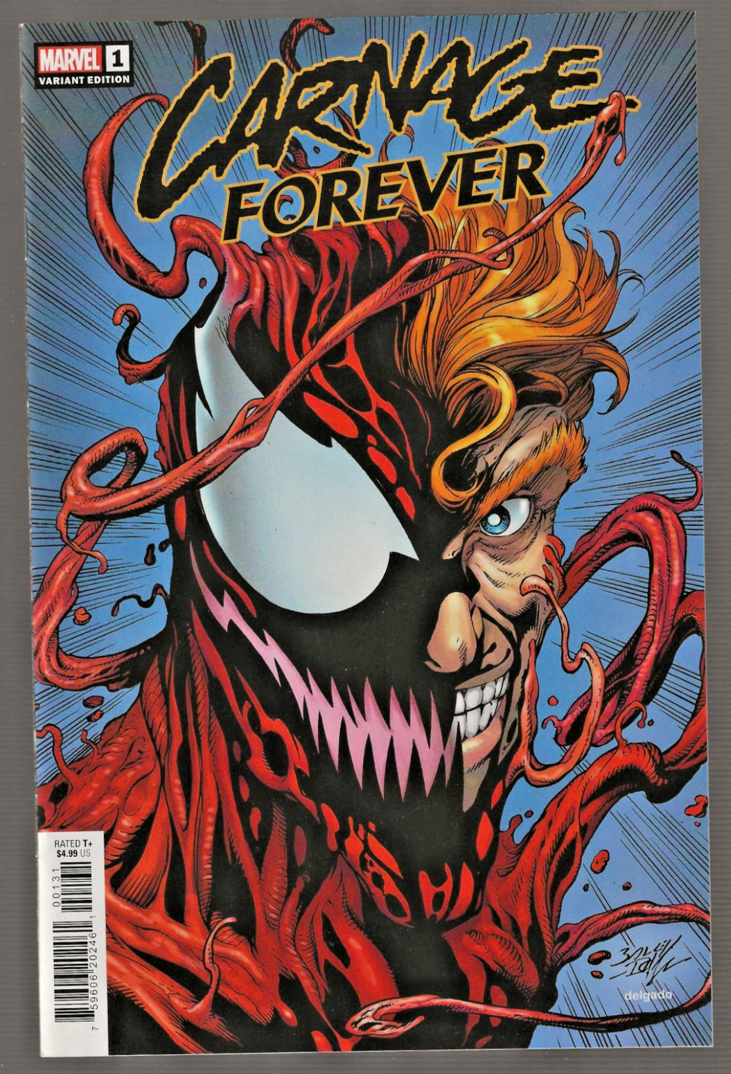 Carnage Forever # 1 (9.2) Marvel 4/2022 Variant Edition Modern-Age Comic