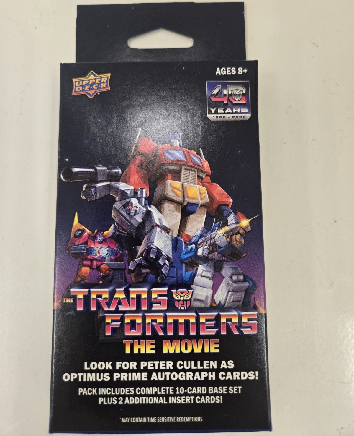 2026 Upper Deck Transformers The Movie Trading Card Pack 12 Cards 1 Pack Insert