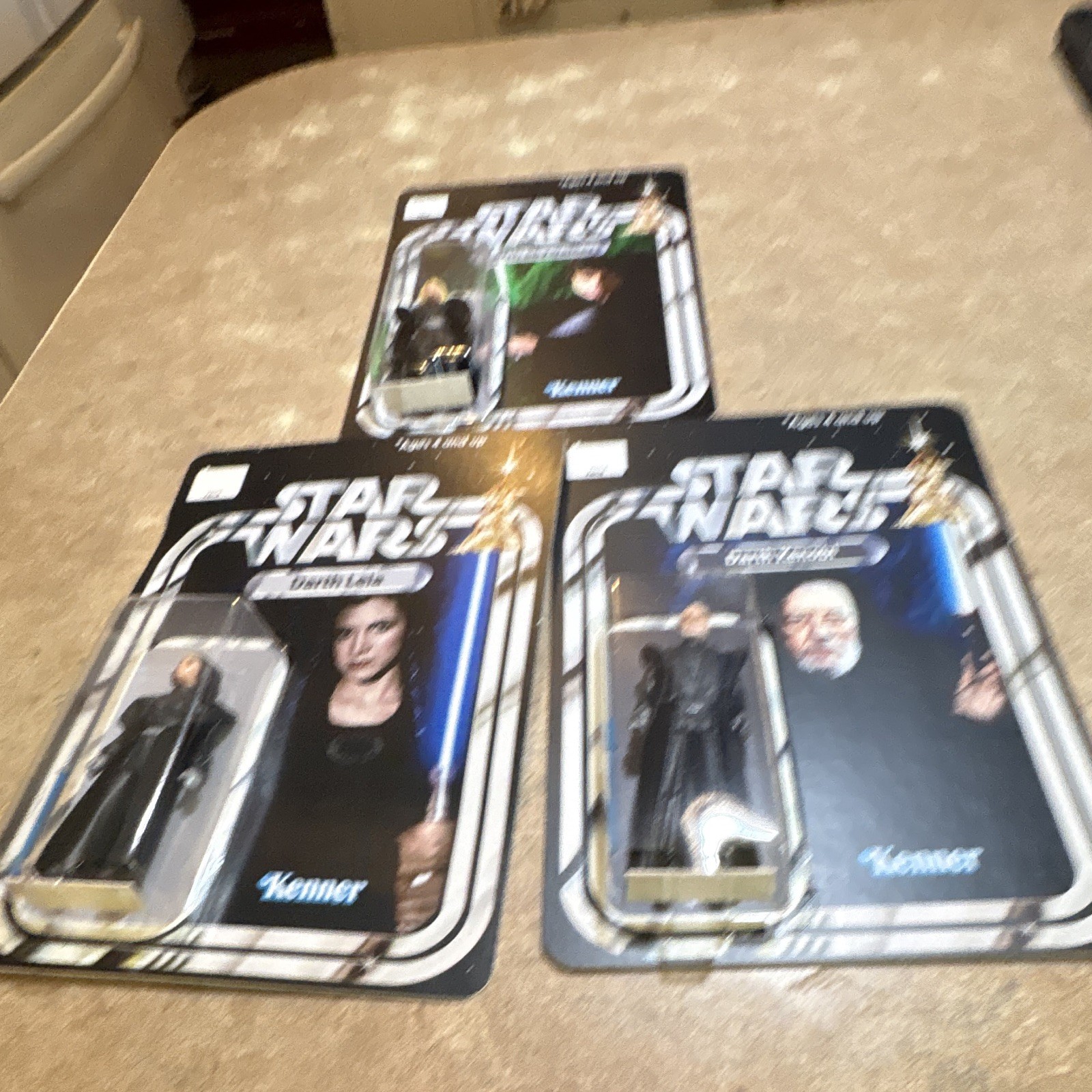 Custom Star Wars Darkside Luke, Leia, Ben Kenobi