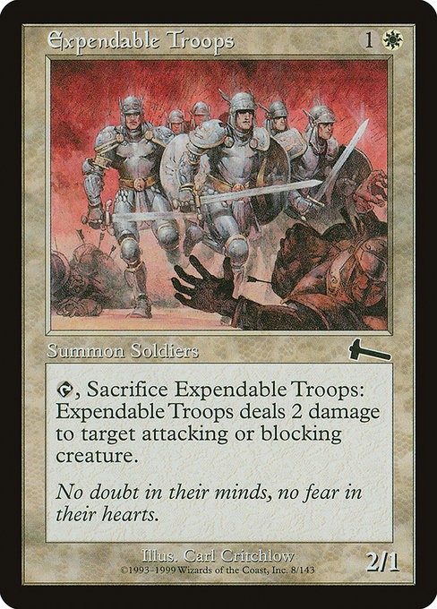 [MTG] Expendable Troops (008) (ULG) HP-DMG