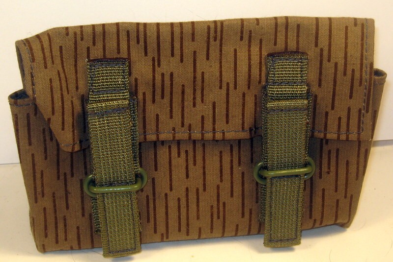 East German Germany GDR DDR NVA Military Rain Camo Grenade Pouch Storage Bag