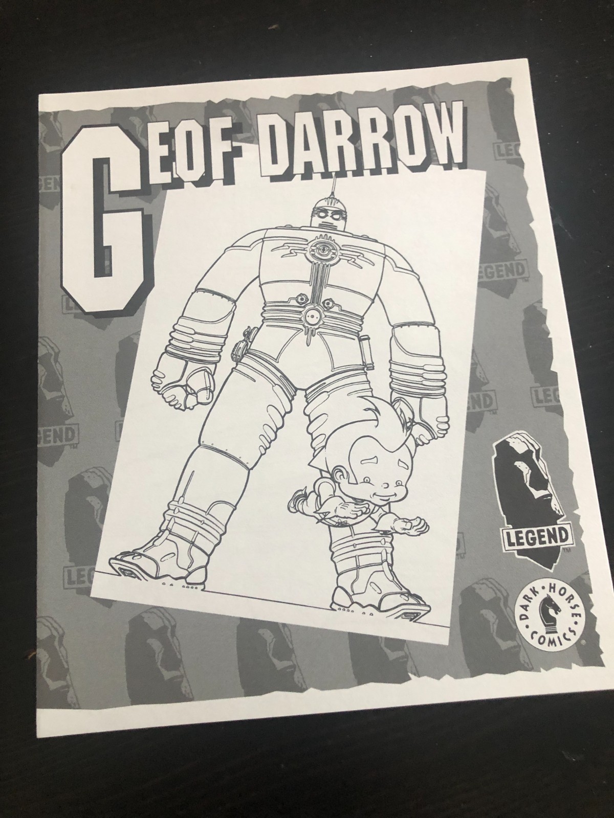 Dark Horse Comics BIG GUY & RUSTY THE BOY ROBOT - Geoff Darrow - 1995 - 4 pages