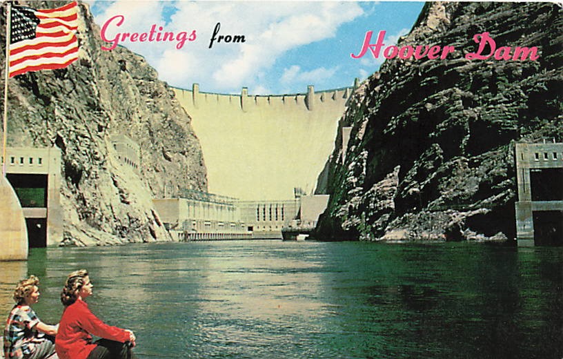 Postcard NV: Greetings from Hoover Dam, Nevada