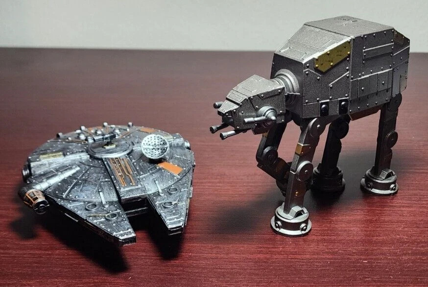 Star Wars Galaxy’s Edge AT-AT Imperial Walker & Millennium Falcon Die Cast Combo