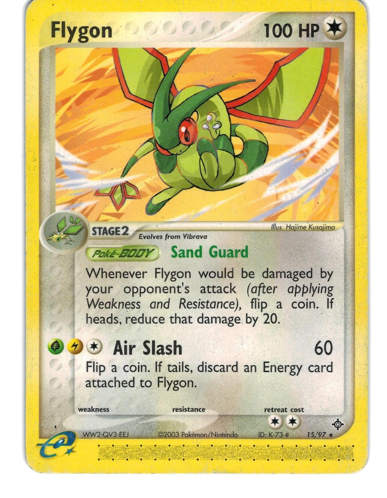 Flygon 15/97 Rare Dragon Pokemon Lightly Played