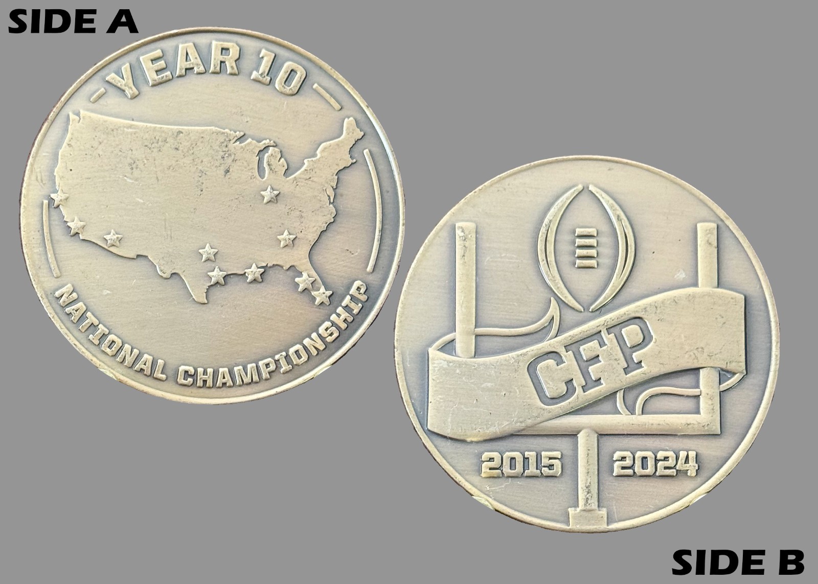 CFP National Championship Year 10 Challenge Coin  M#11