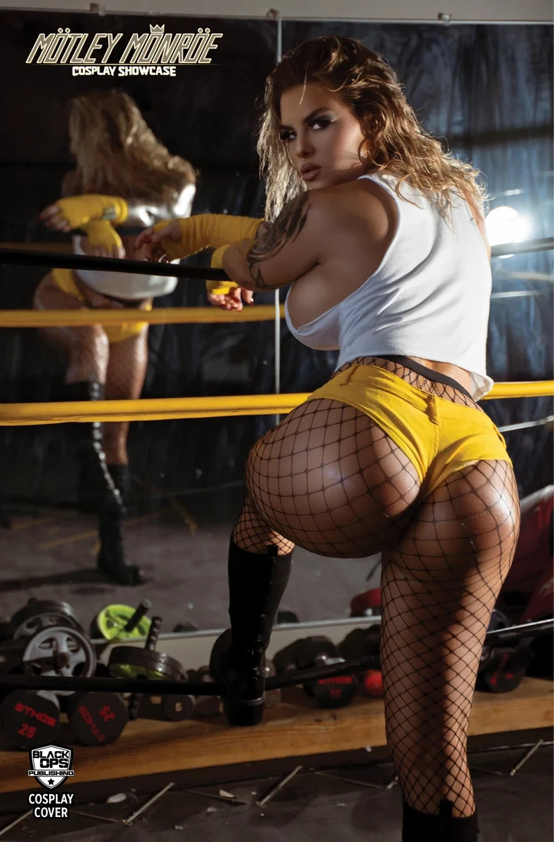 Motley Monroe Cosplay Showcase Boxer Bootie Cover Black Ops Publishing LTD