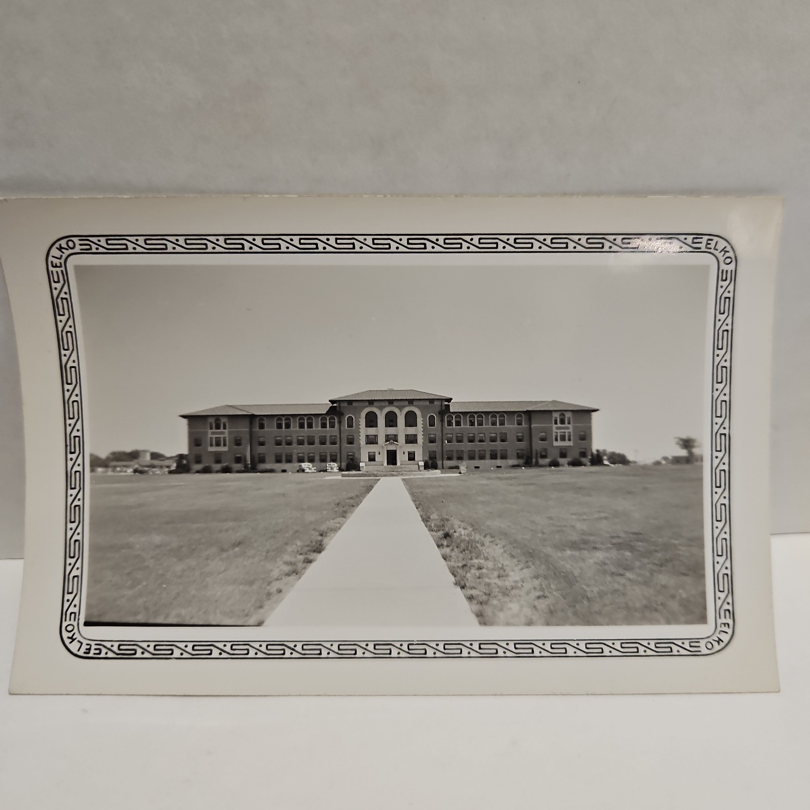 Vintage WW2 photo Fort Sill Administration Building Elko 5x3