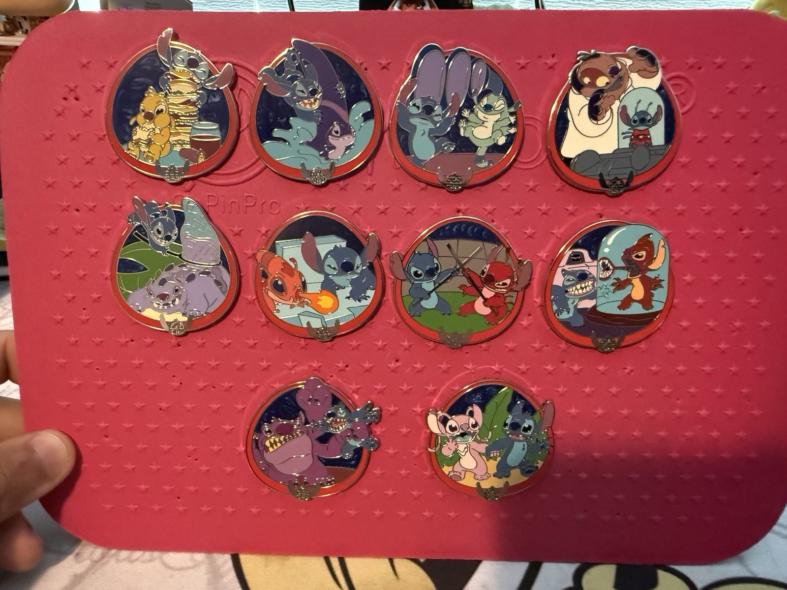 2026 Disney Parks Experiment 626 Day Mystery Pin Stitch 10 Pin COMPLETE Set LR