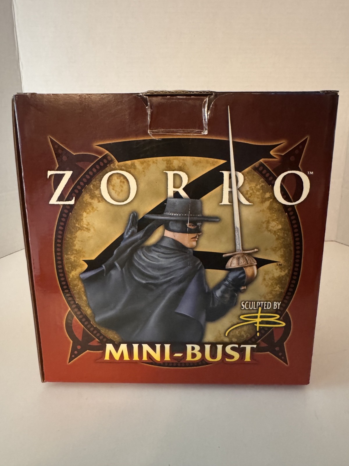 NIB Bowen Designs Zorro Mini Bust Resin Statue Randy Bowen 2003 #1096/2500 New