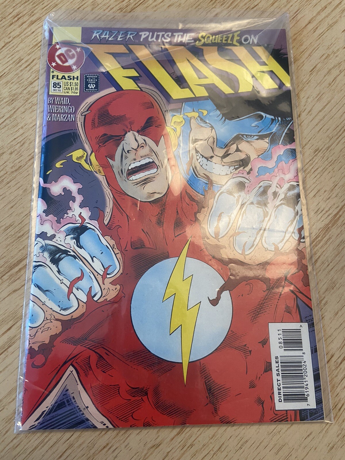 DC Razer Puts The Squeeze On Flash No. 85 Not Graded Dec 1993