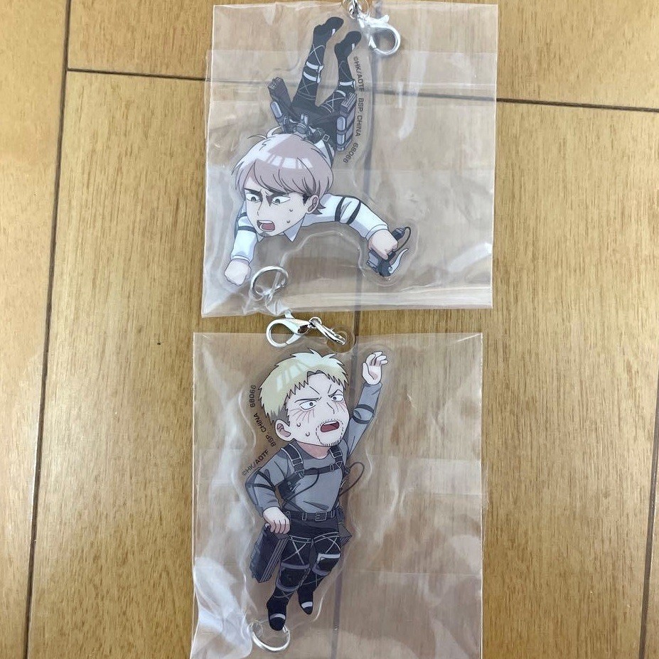 Attack On Titan Reiner Braun & Jean Kirstein Ichiban Kuji Prize Charm Set | NEW