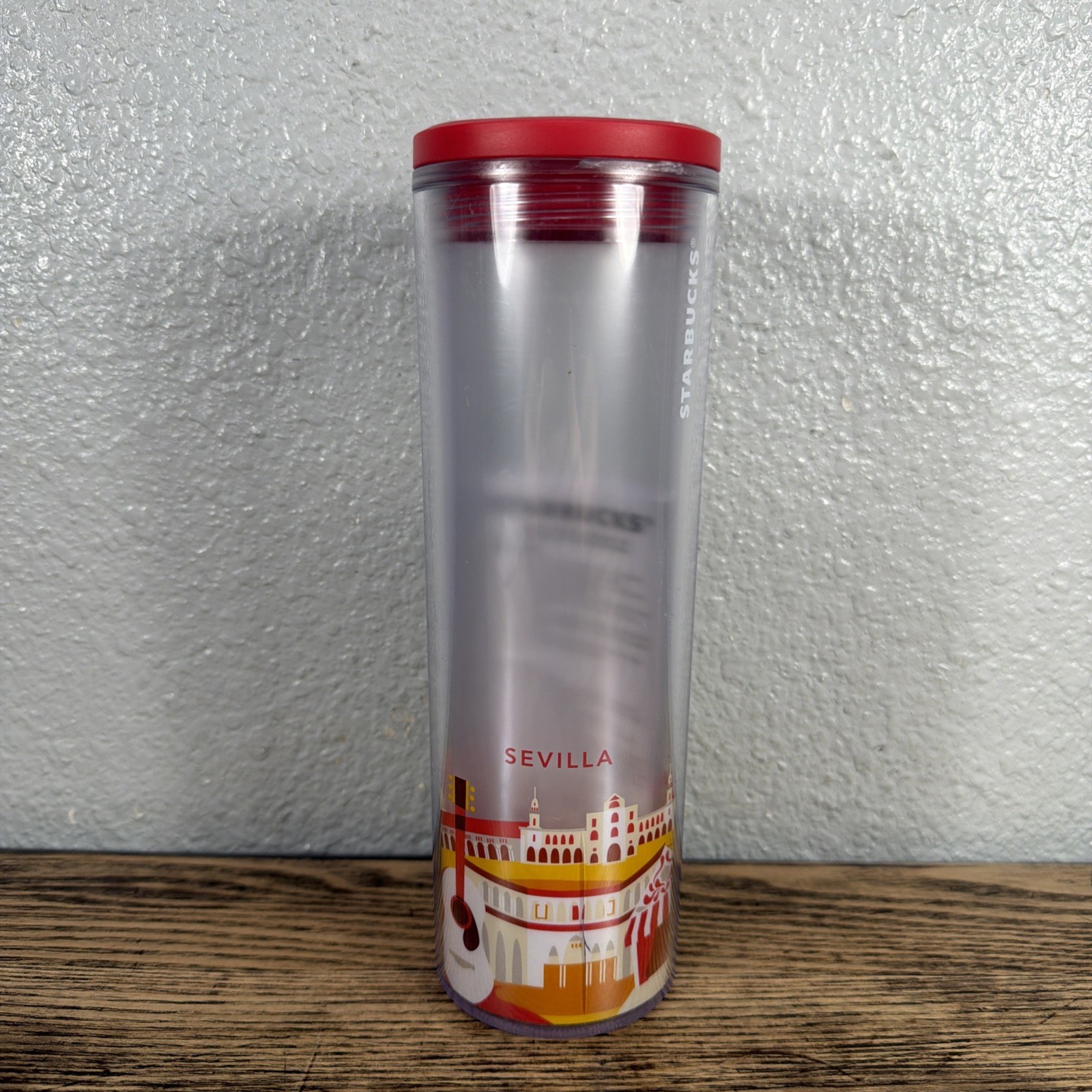 NEW STARBUCKS You Are Here Sevilla Plastic Coffee Tumbler 16floz/473ml